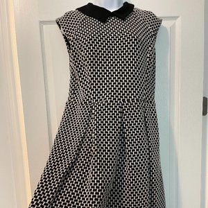 Black and White Houndstooth Dress